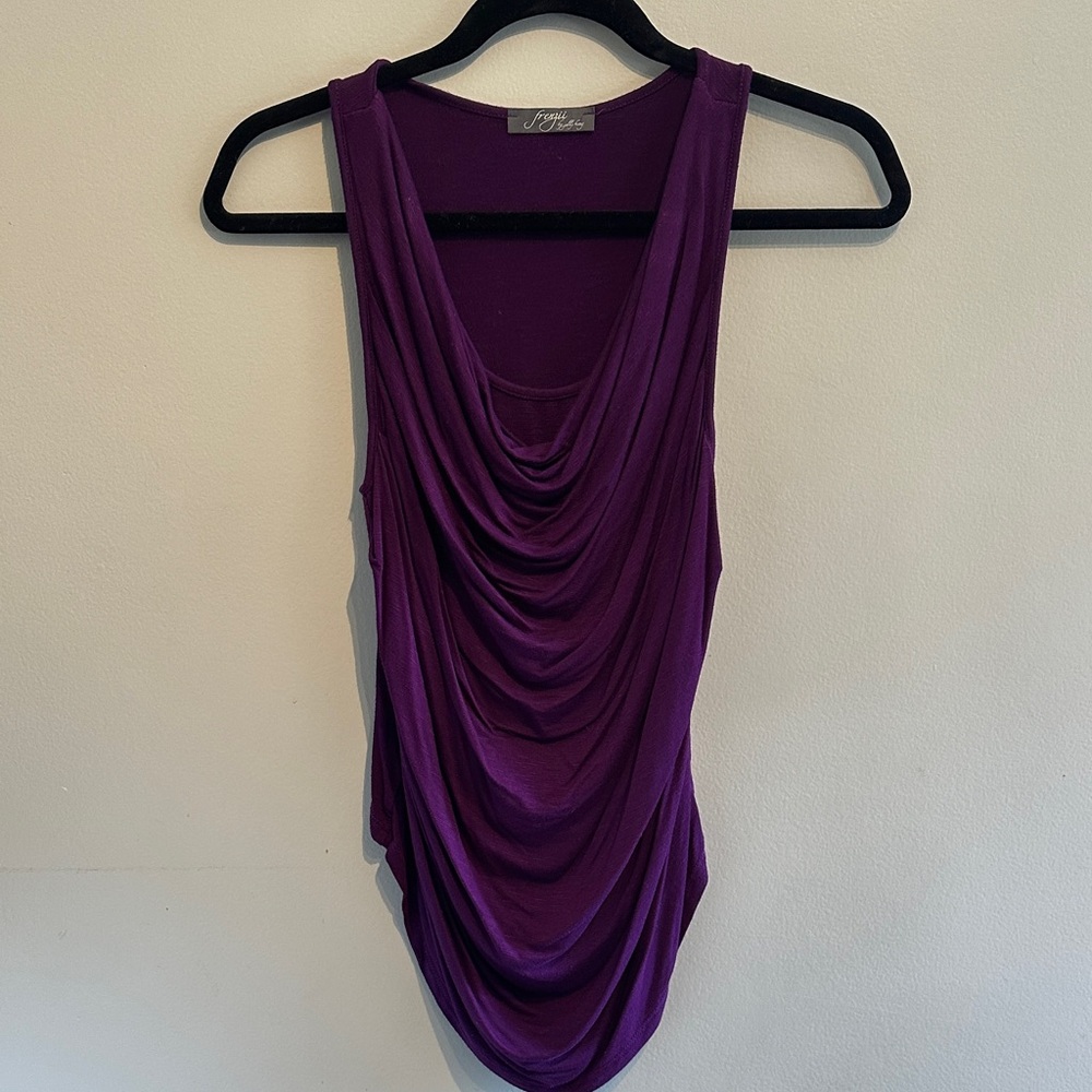 🌸Chic Purple Drape Tank Top
